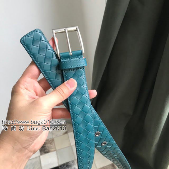 BV男士皮帶 寶緹嘉手工編織雙面牛皮腰帶  jjp1546